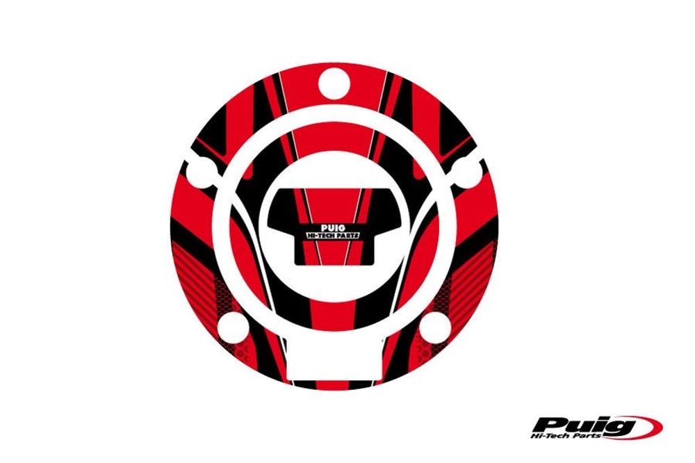 PUIG 6324R Tankdeckelabdeckungen Radikal  passend fuer YAMAHA MT-07 Rot