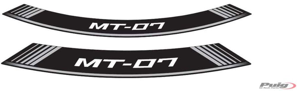 PUIG 9136P Rim Strips Specials  passend fuer YAMAHA MT-07 Silber