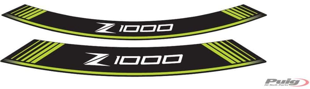 PUIG 7590V Rim Strips Specials  passend fuer KAWASAKI Z1000 Grün