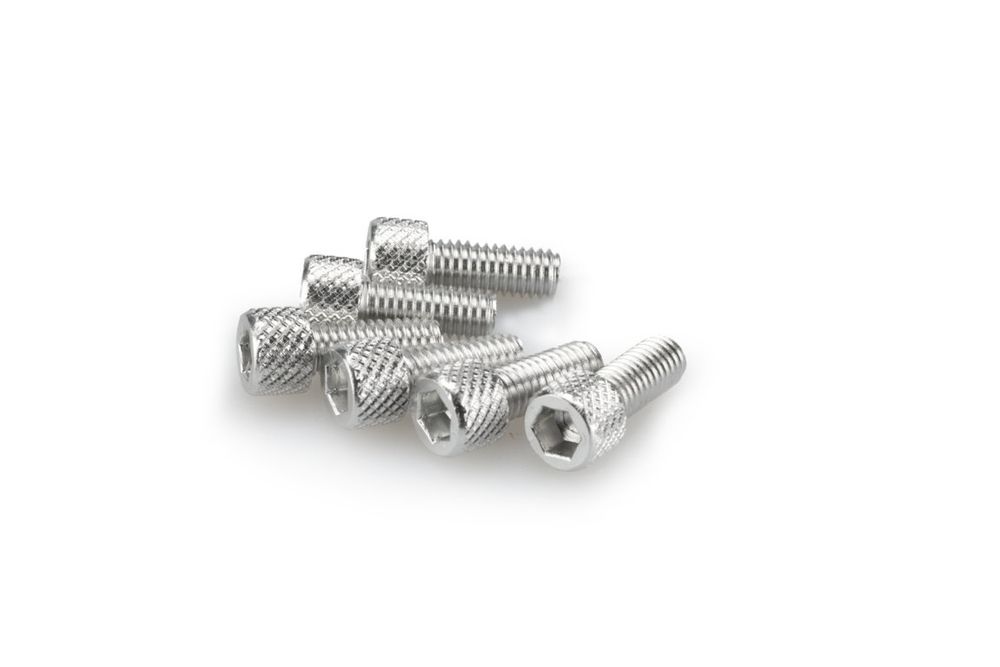 PUIG 0363P Muttern aus Anodisierten Aluminium  passend fuer UNIVERSAL UNIVERSAL Silber