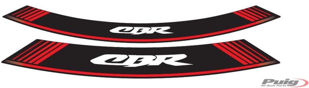PUIG 5524R Rim Strips Specials  passend fuer HONDA CBR900RR FIREBLADE Rot