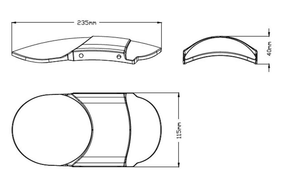 PUIG 3525N VORDERER KOTFLÜGEL DES gefrästes Blech  passend fuer HONDA CMX 500 REBEL Schwarz