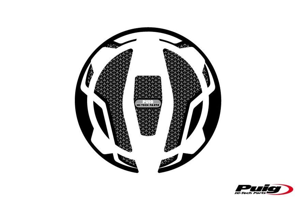 PUIG 9361U Tankdeckelabdeckungen Naked  passend fuer KAWASAKI VERSYS-X 300 Grau