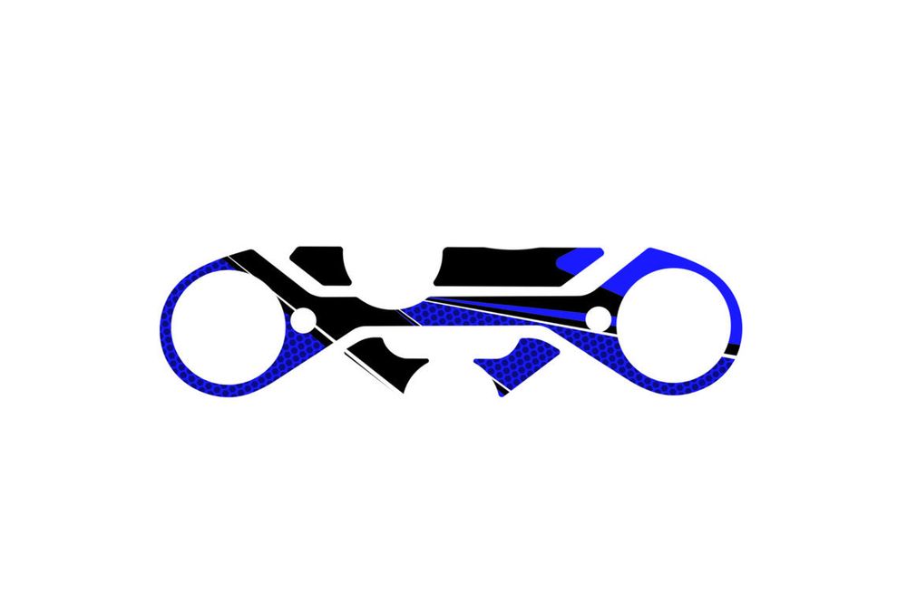 PUIG 21381A Radikal Yoke Protector  passend fuer KTM RC125 Blau