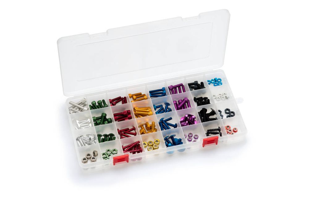 PUIG 3961W Muttern aus Anodisierten Aluminium  passend fuer UNIVERSAL UNIVERSAL Transparent