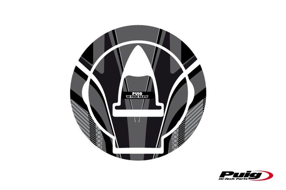 PUIG 6306U Tankdeckelabdeckungen Radikal  passend fuer DUCATI MULTISTRADA 950 Grau
