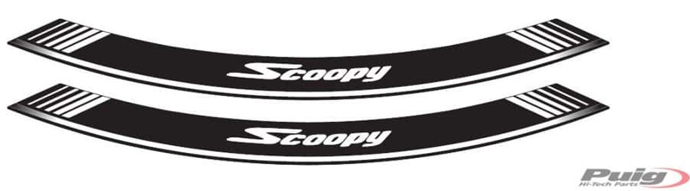 PUIG 5559P Rim Strips Specials  passend fuer HONDA SCOOPY SH50 Silber