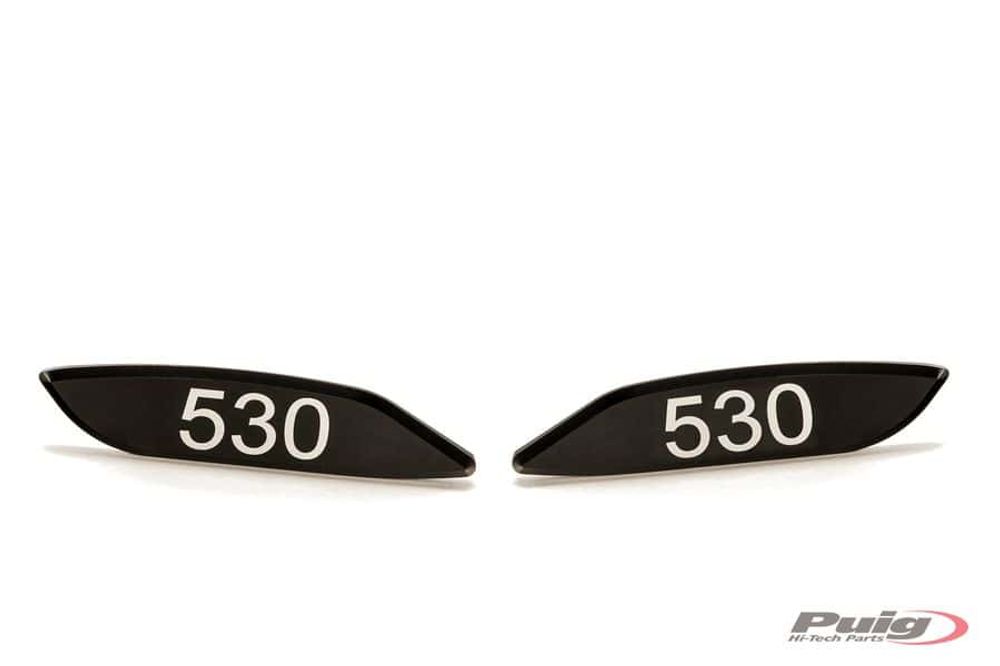 PUIG 7511N Retro Rückspiegel  passend fuer YAMAHA T-MAX 530 Schwarz