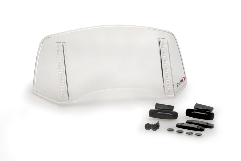 PUIG 20763W Spoilerscheibe 2.0 Befestigt mit Schrauben  passend fuer BMW R1250RT Transparent