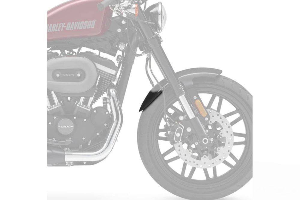 Puig 21174N Verlängerung des vorderen Schutzblechs  Kompatibel/Ersatz für HARLEY DAVIDSON LIVEWIRE ELW Schwarz