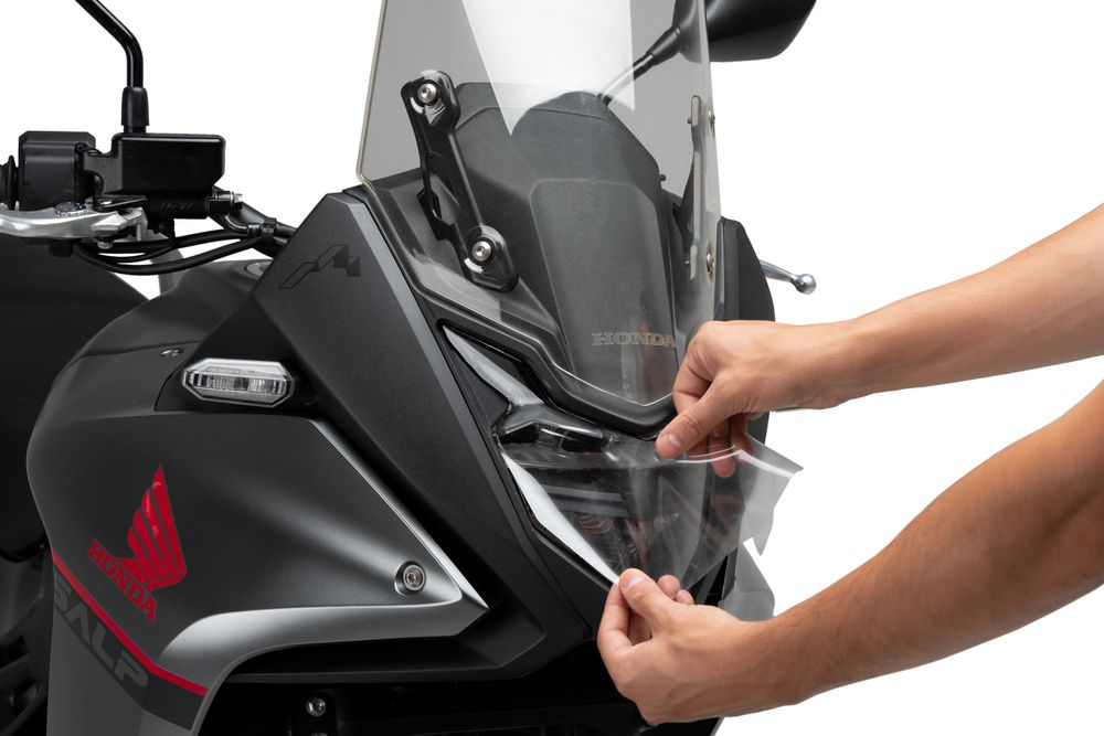 PUIG 21659W Scheinwerferschutz Adhere  passend fuer HONDA XL750 TRANSALP Transparent