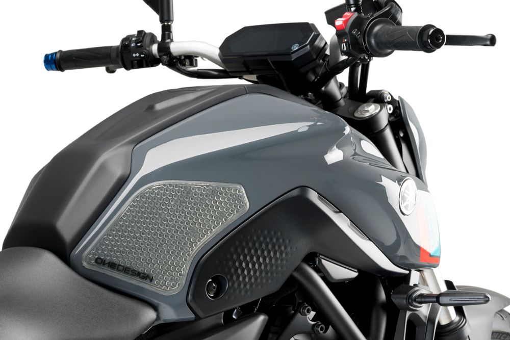 PUIG 20739W Seitliche Tankprotektor  passend fuer YAMAHA MT-07 Transparent