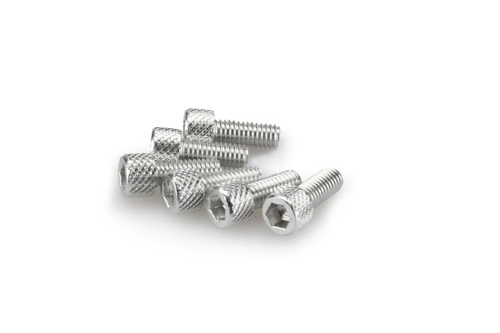 PUIG 0363P Muttern aus Anodisierten Aluminium  passend fuer UNIVERSAL UNIVERSAL Silber
