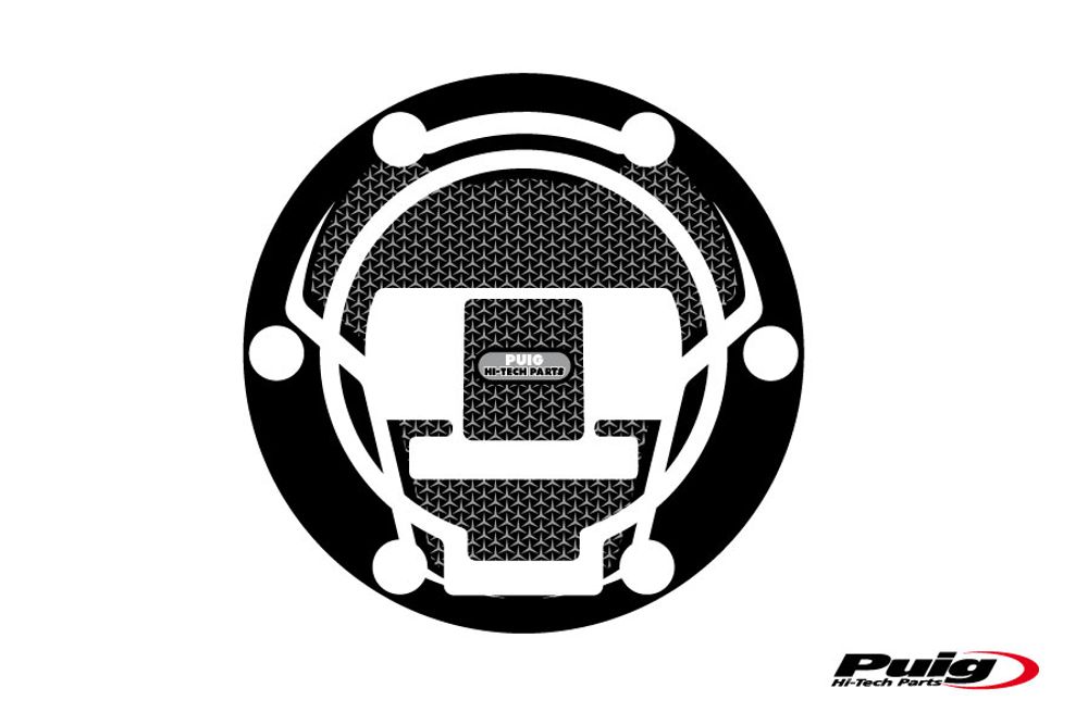 PUIG 6824U Tankdeckelabdeckungen Naked  passend fuer BMW R1200GS Grau