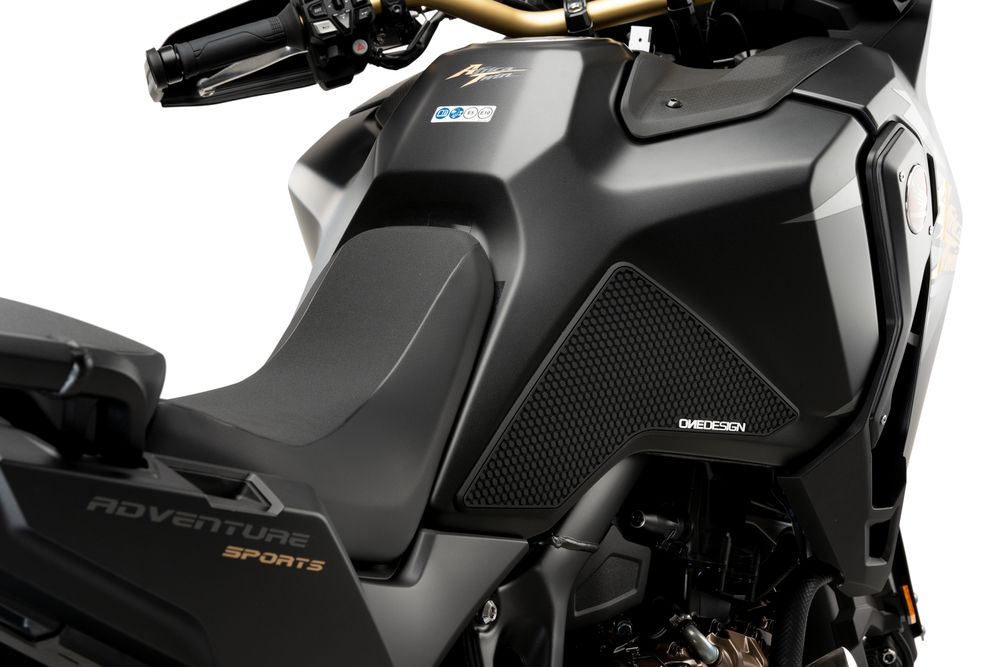PUIG 21304N Seitliche Tankprotektor  passend fuer HONDA CRF1100L AFRICA TWIN ADVENTURE SPORTS Schwarz