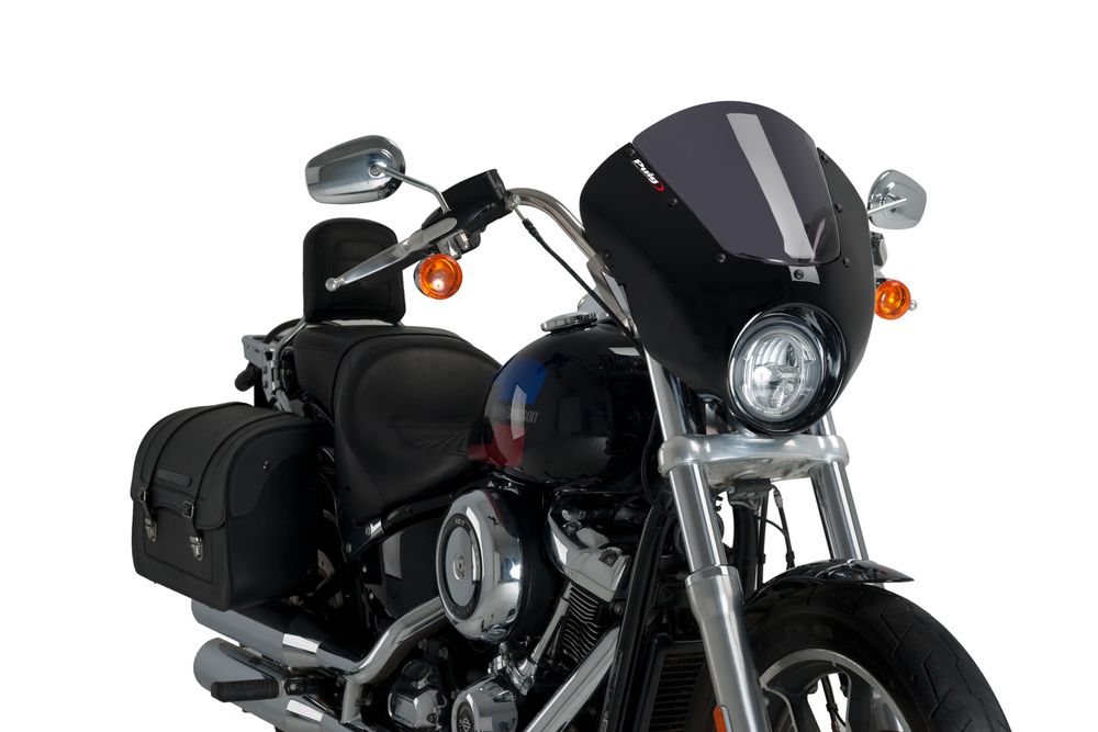 PUIG 21096F Dark Night  passend fuer HARLEY DAVIDSON SOFTAIL LOW RIDER FXLR Stark getönt