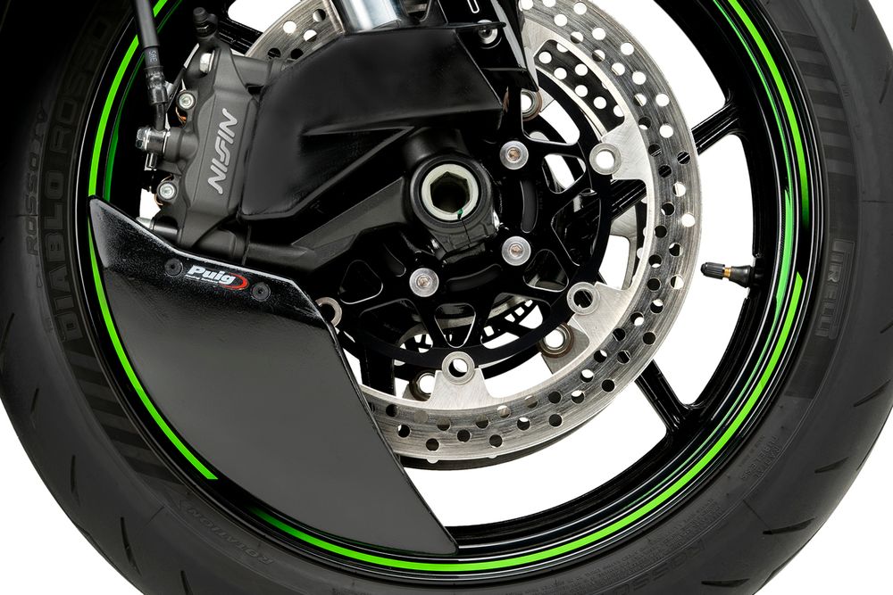 PUIG 22076J Brake Cooler 2.0  passend fuer KAWASAKI ZX-6R NINJA Mattschwarz