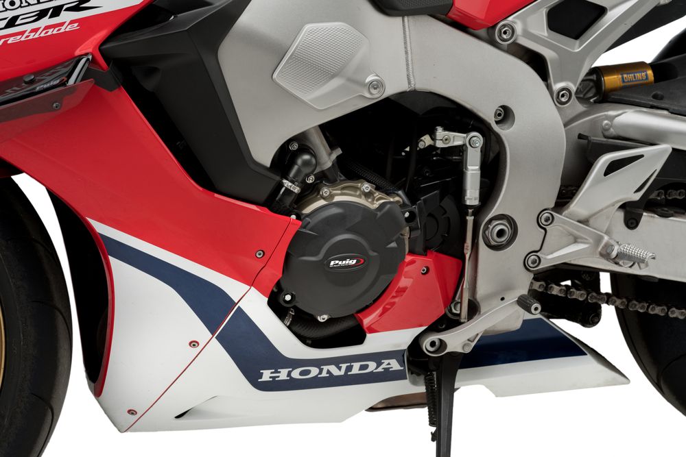 PUIG 21510N Motorschutzhauben Track für Championship  passend fuer HONDA CBR1000RR FIREBLADE SP Schwarz