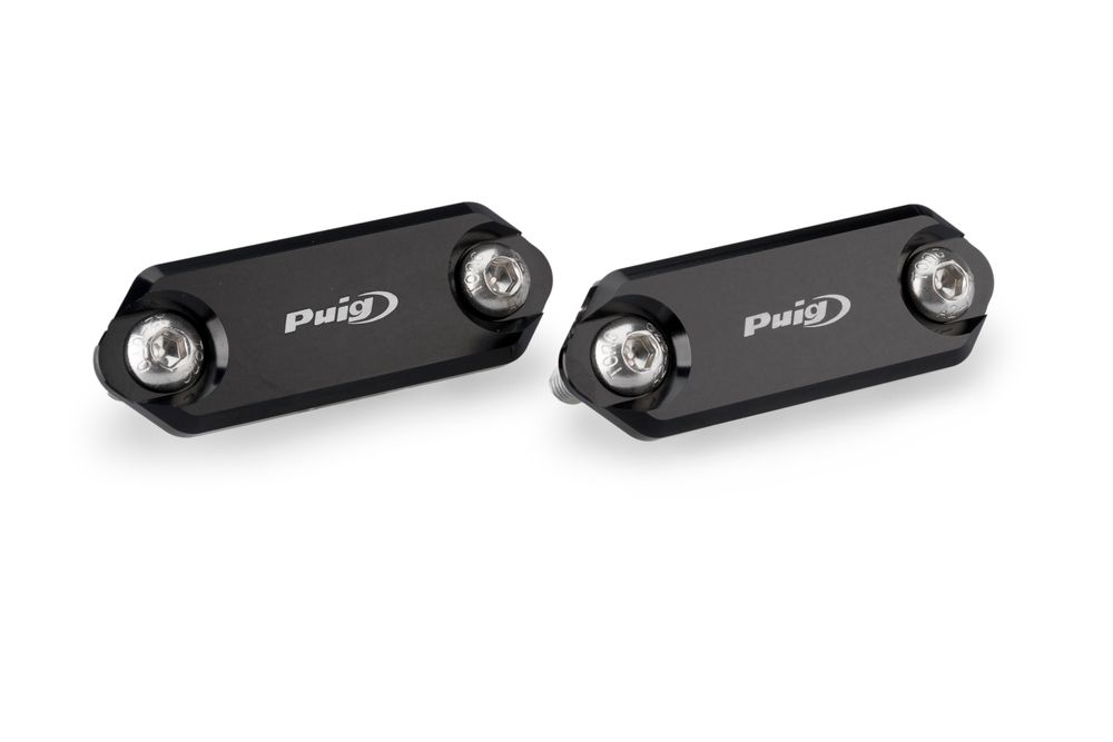 PUIG 22242N Rückspiegel Kappen  passend fuer APRILIA RS 457 Schwarz