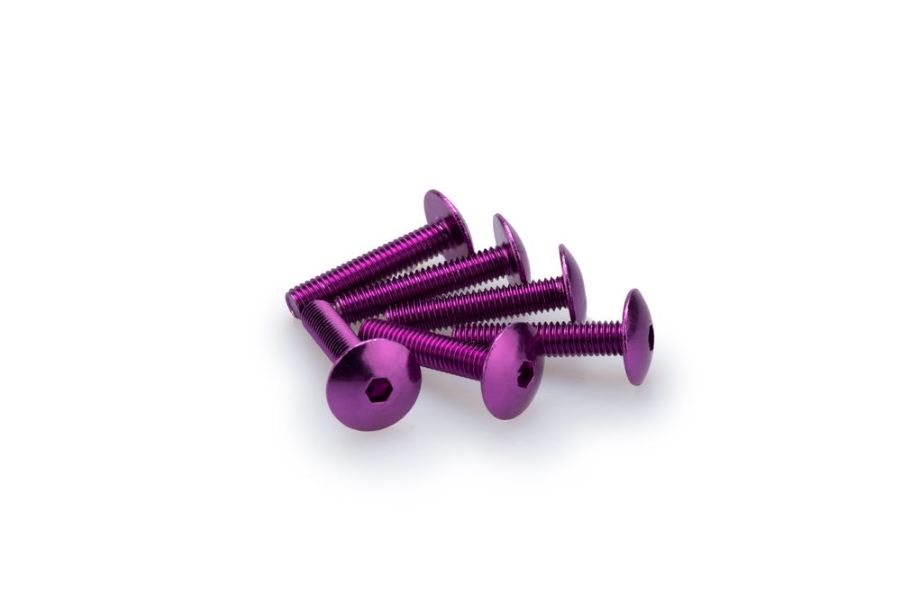 PUIG 3995L Muttern aus Anodisierten Aluminium  passend fuer UNIVERSAL UNIVERSAL Lila
