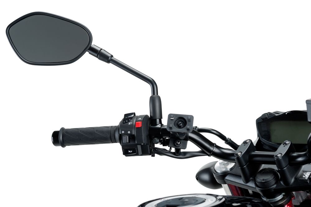 PUIG 3534N Halterunge für Handys und Schutzhülle  passend fuer GILERA RUNNER Schwarz