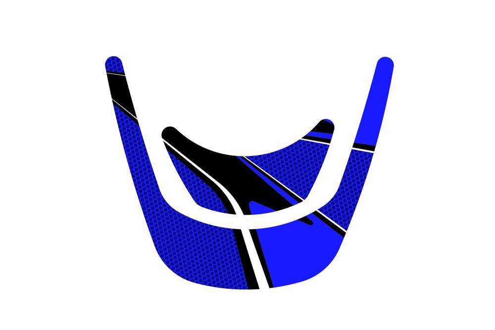 PUIG 7326A Radikal Yoke Protector  passend fuer DUCATI 899 PANIGALE Blau