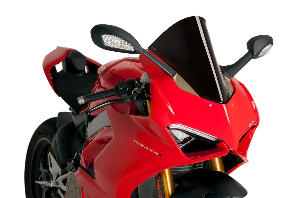 PUIG 3759N R-Racer Scheibe  passend fuer DUCATI PANIGALE V4S Schwarz