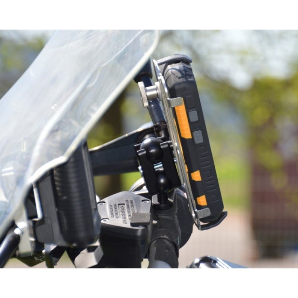RA 3042-2 - 77  x 140-175 mm Edelstahl - Smartphone/Handy Halter Kugelflex® 2 -