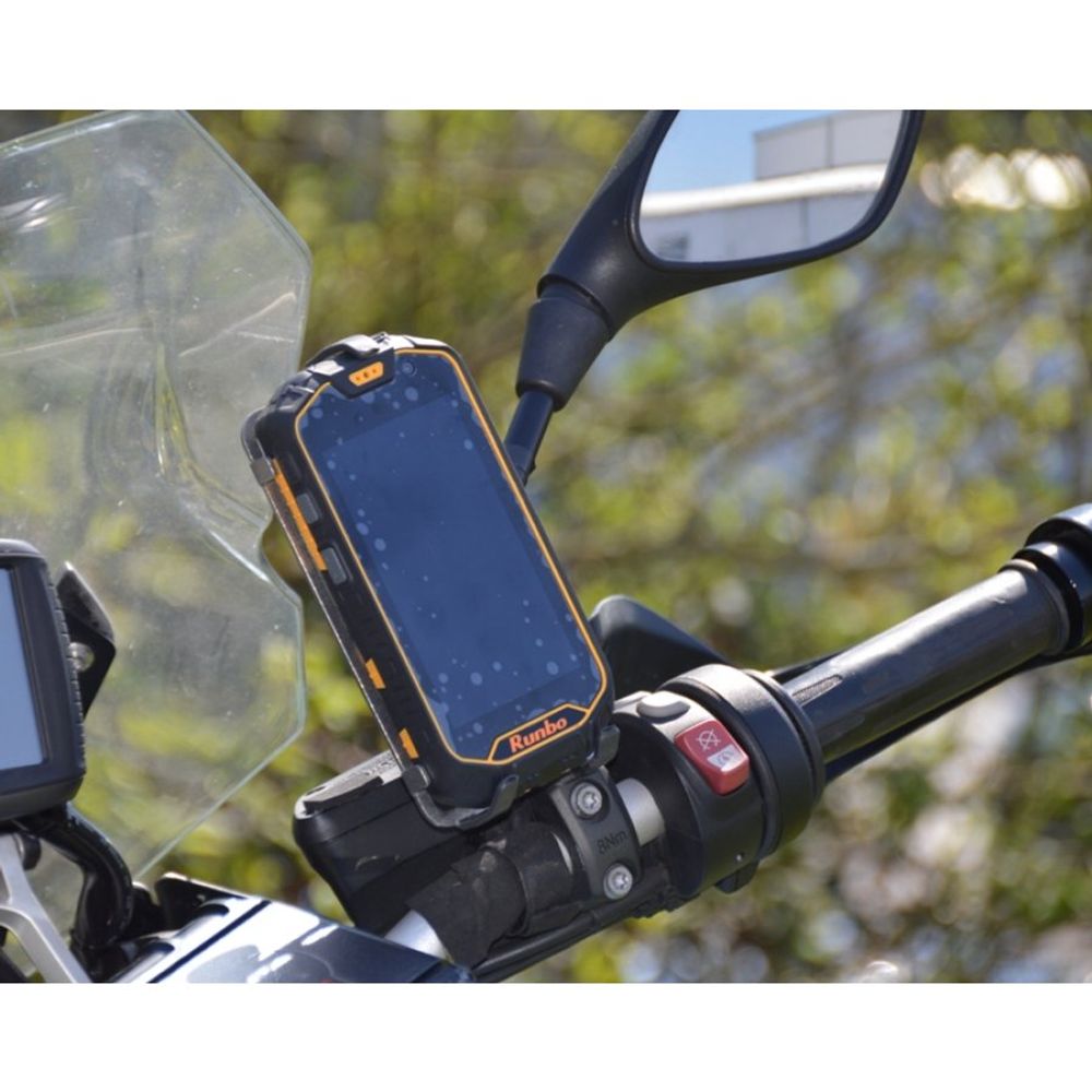 RA 3042-2 - 77  x 140-175 mm Edelstahl - Smartphone/Handy Halter Kugelflex® 2 -