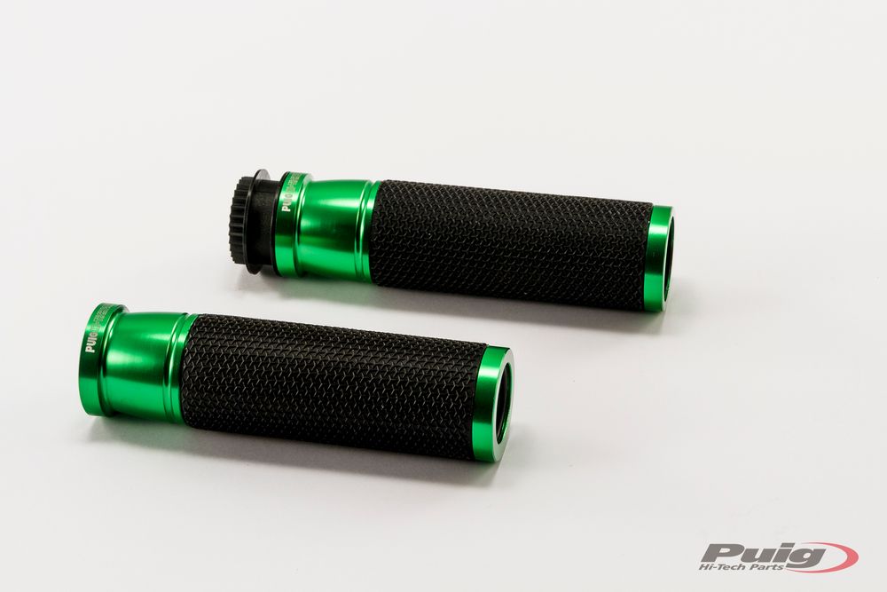 PUIG 6326V Ascent Griffe  passend fuer KAWASAKI KLE500 Grün