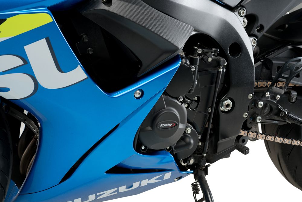 PUIG 21515N Motorschutzhauben Track für Championship  passend fuer SUZUKI GSX-R600 Schwarz