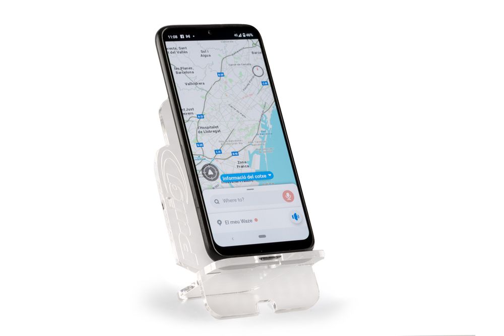 PUIG 21111W Smartphone-Tischhalterung  passend fuer UNIVERSAL UNIVERSAL Transparent