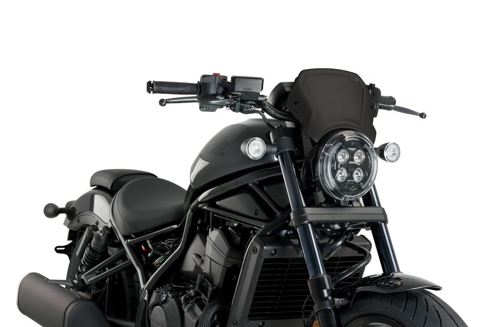 PUIG 20822N ALU Frontplatte  passend fuer HONDA CMX 1100 REBEL Schwarz