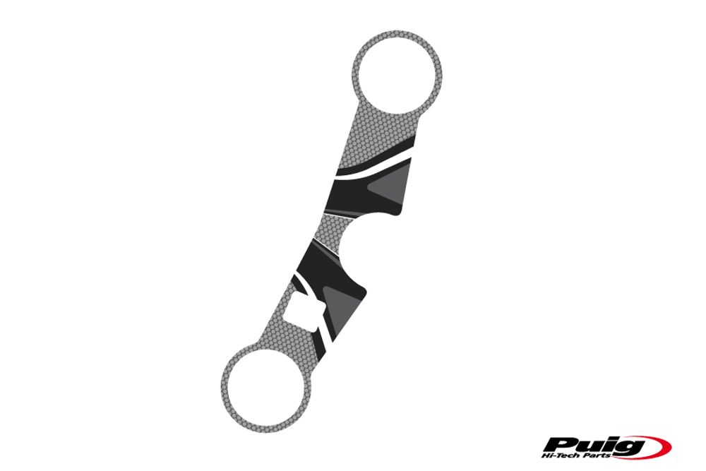 PUIG 6933U Radikal Yoke Protector  passend fuer SUZUKI SV1000S Grau
