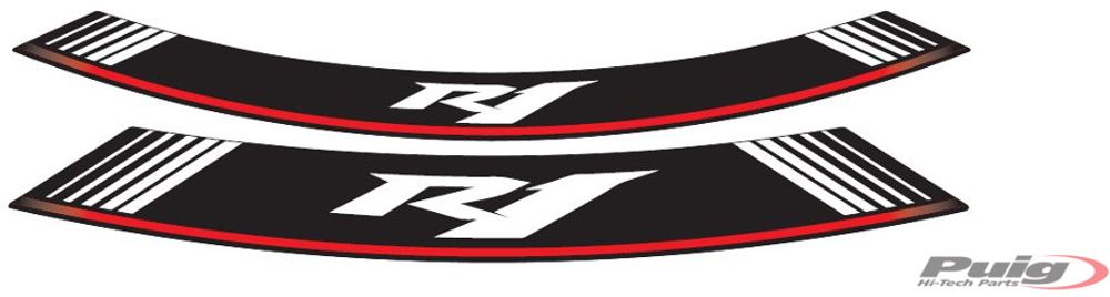 PUIG 5529P Rim Strips Specials  passend fuer YAMAHA YZF-R1 Silber