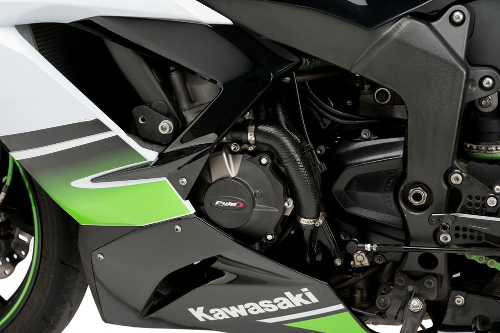 PUIG 21513N Motorschutzhauben Track für Championship  passend fuer KAWASAKI ZX-6R 636 NINJA Schwarz