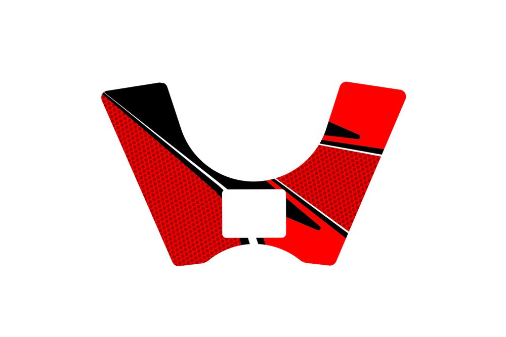 PUIG 7335R Radikal Yoke Protector  passend fuer HONDA VFR800F Rot