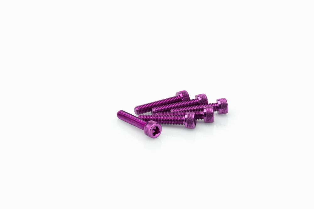 PUIG 0185L Muttern aus Anodisierten Aluminium  passend fuer UNIVERSAL UNIVERSAL Lila
