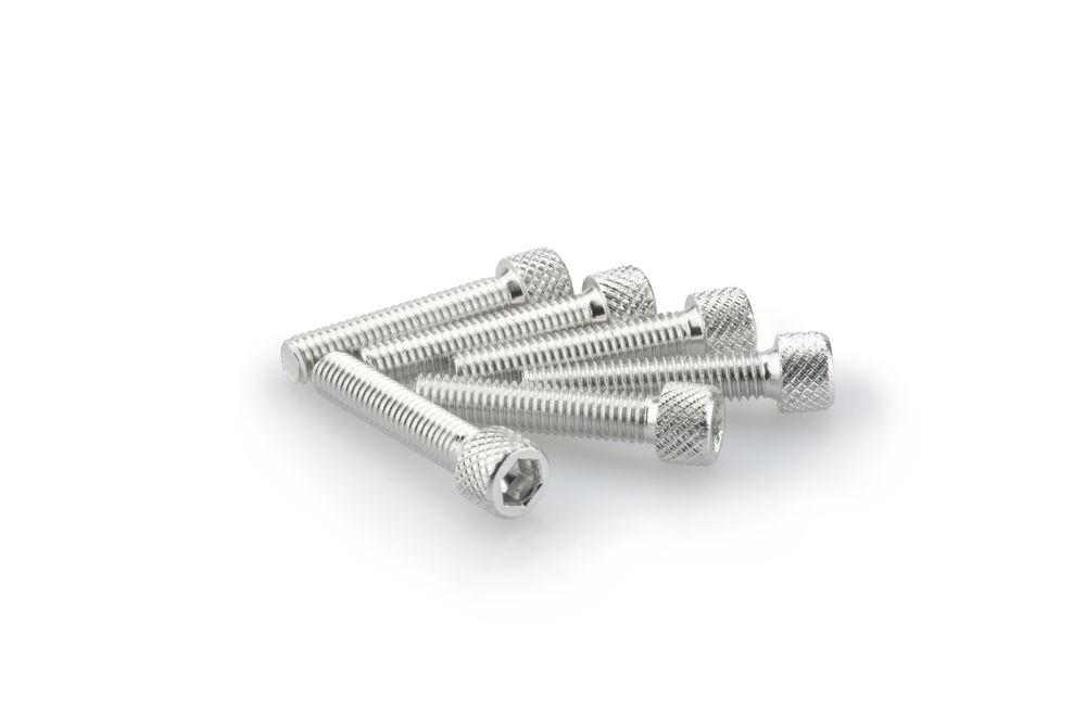 PUIG 0258P Muttern aus Anodisierten Aluminium  passend fuer UNIVERSAL UNIVERSAL Silber