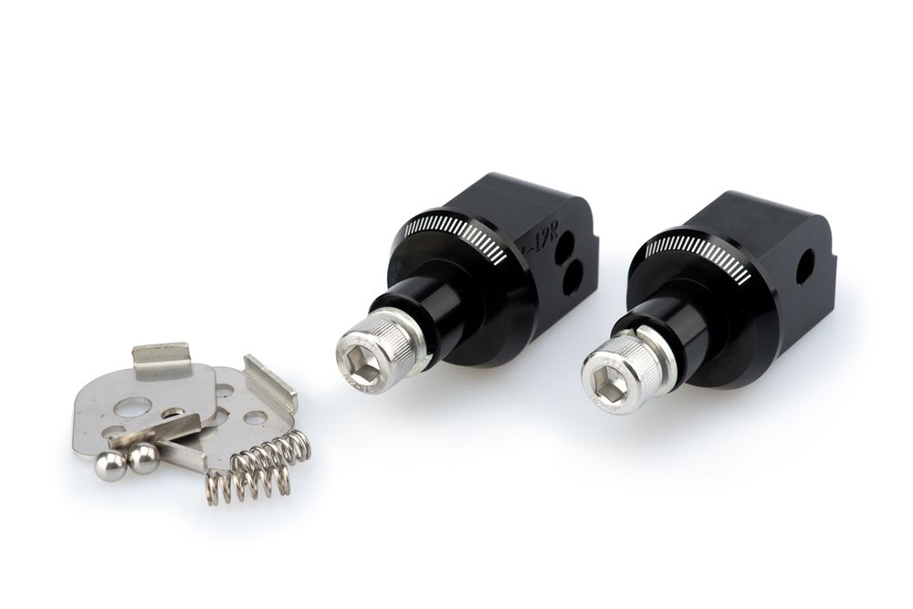 PUIG 6645N Vintage Fußrasten  passend fuer HONDA CB500X Schwarz