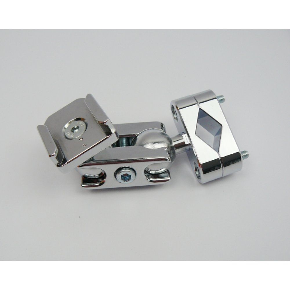 RA 4010chrom-100-für Modell 7 GoPro Alu Halter Kugelflex® chrom mit Schelle 100