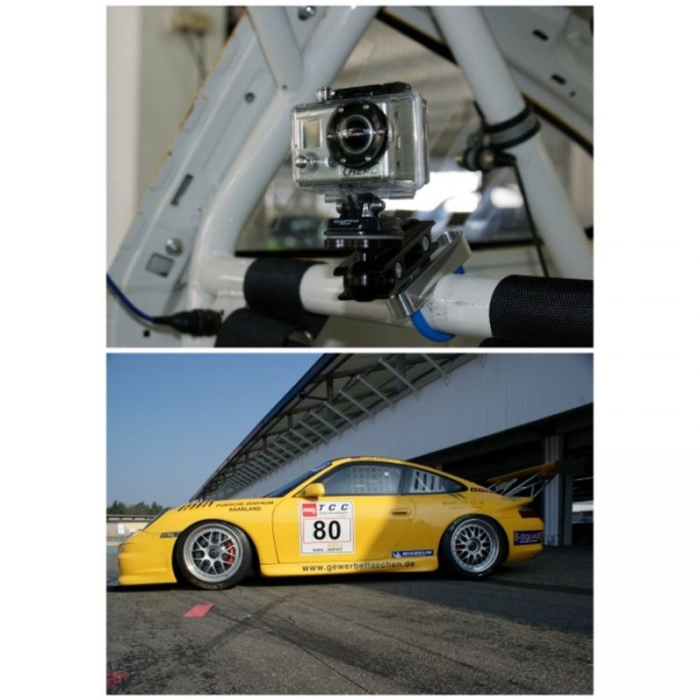 RA 4030-50mm-100-für Modell 7 GoPro Alu Kamera Halter Kugelflex® mit Bügelschell