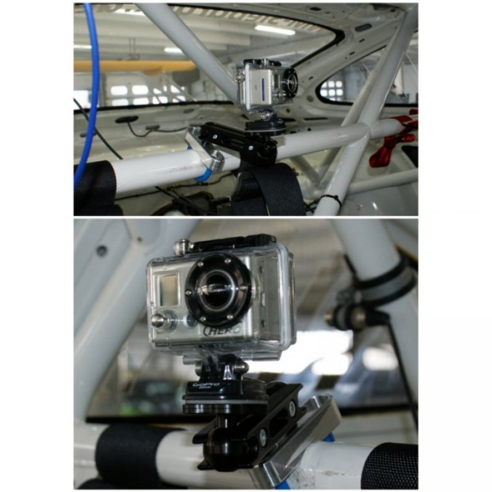 RA 4030-45mm-100-für Modell 7 GoPro Alu Kamera Halter Kugelflex® mit Bügelschell