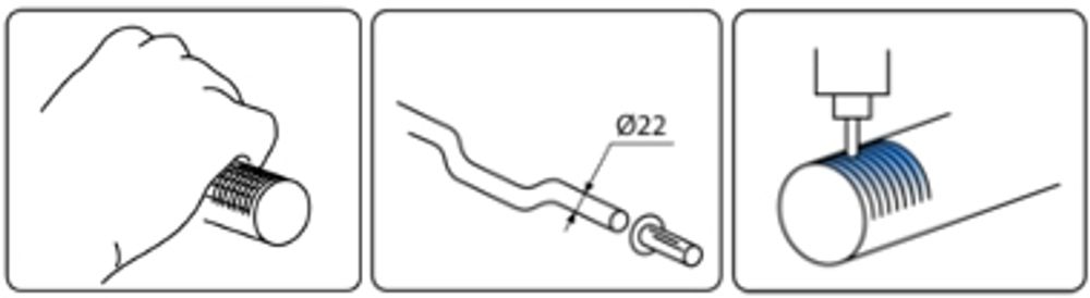 PUIG 6325N Radikal Griffe  passend fuer KAWASAKI KLE500 Schwarz