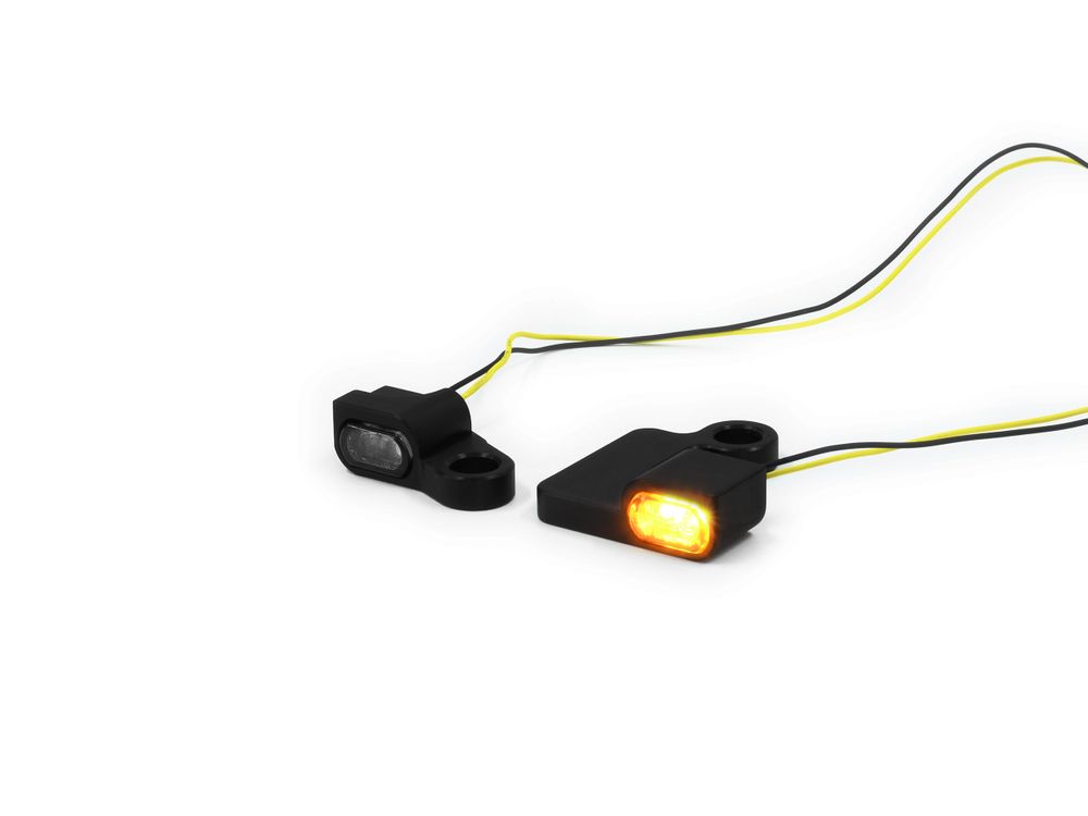 Ibex 10005776 Kompatibel/Ersatz für LED Armaturenblinker Harley Davidson schwarz Schwarz